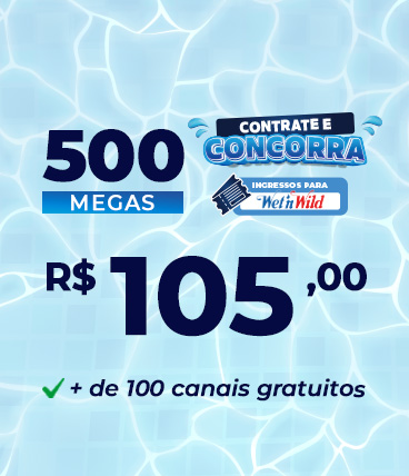 Plano de 500 Mega da VNT Telecom