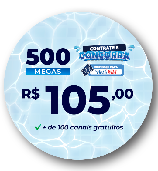 Plano de 500 Mega da VNT Telecom
